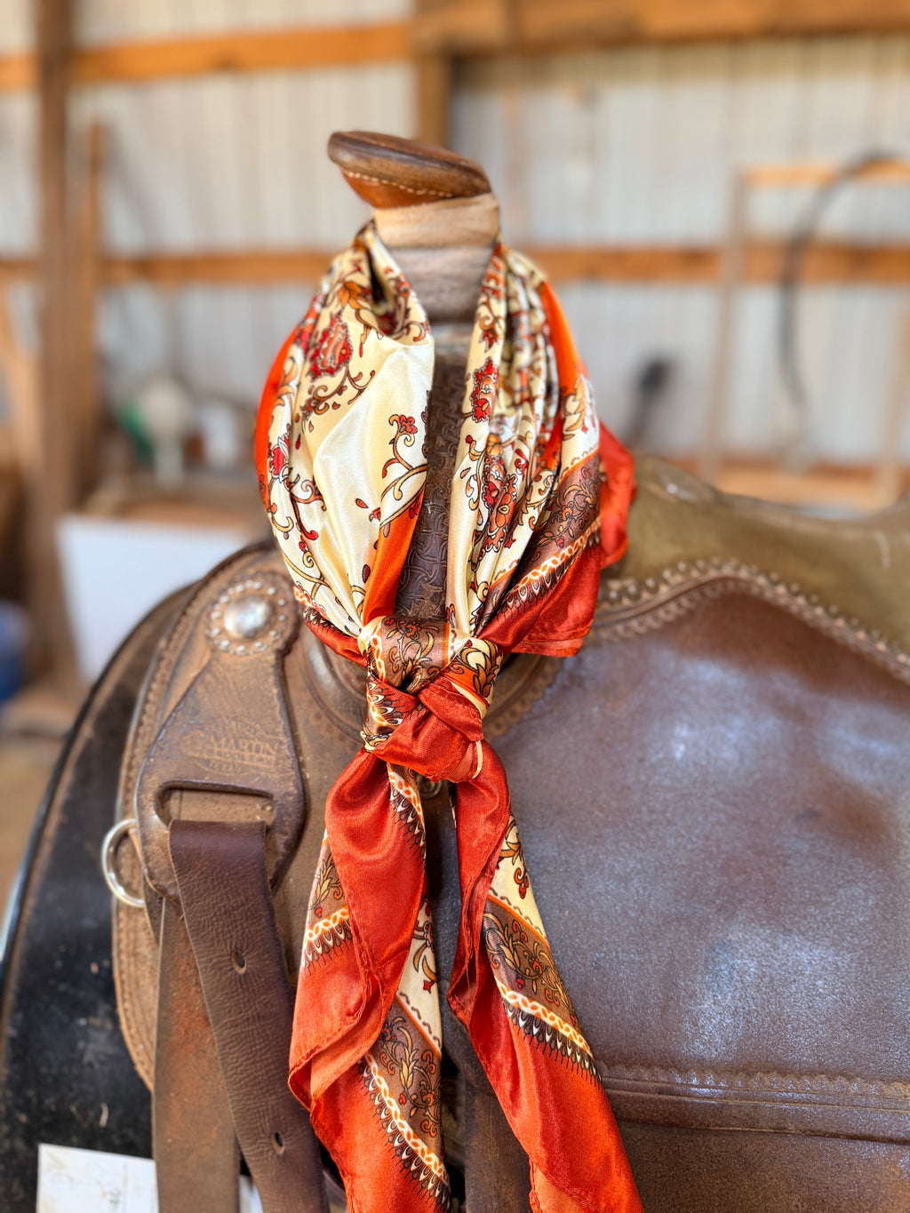 Burnt Orange Wild Rag