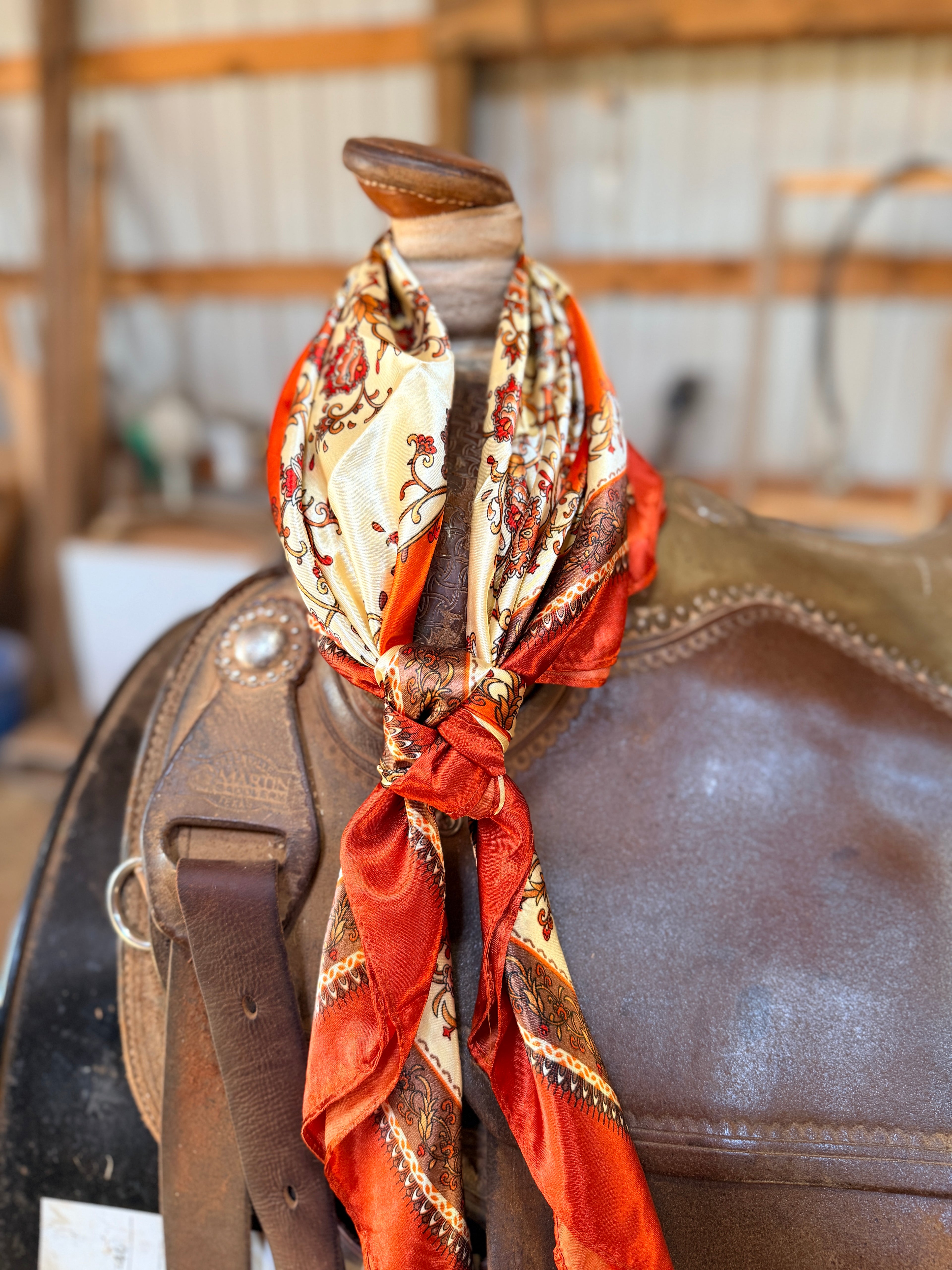 Burnt Orange Wild Rag