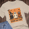 Halloween Spooky and Feral Raccoons Graphic Tee: Short Sleeve